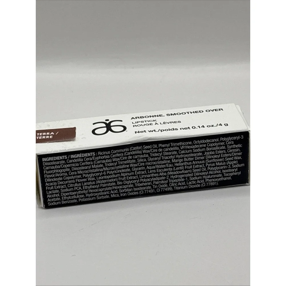 Arbonne Smoothed Over Lipstick Rouge A Levres Shade TERRA, 4.9g NEW IN BOX